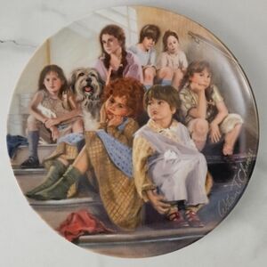 William Chambers "Annie And The Orphans" Vintage Collector Plate 3941 E